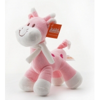 Scarf Giraffe Pink 12"